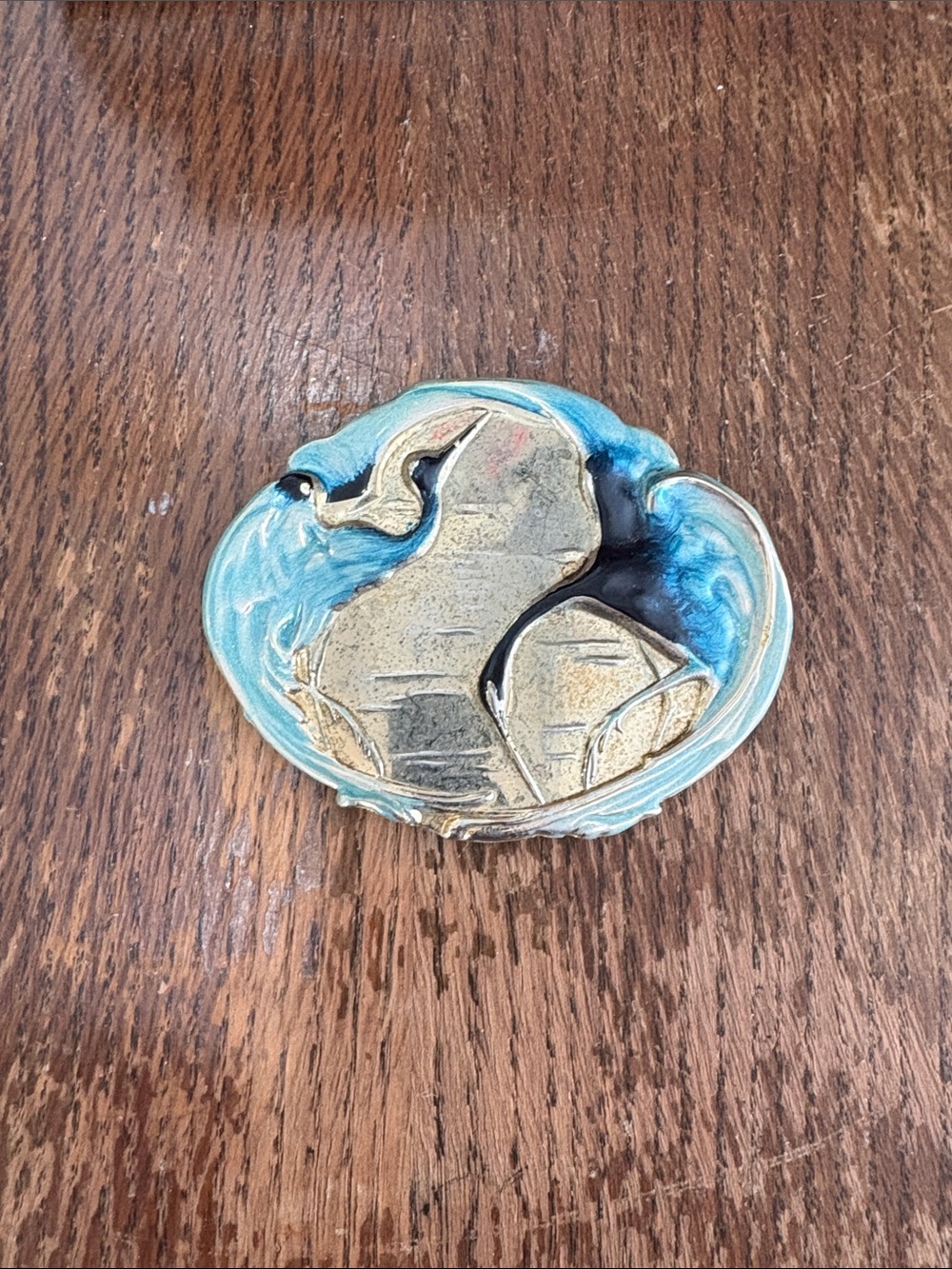 Charmant Vintage Belt Buckle - Gold Tone